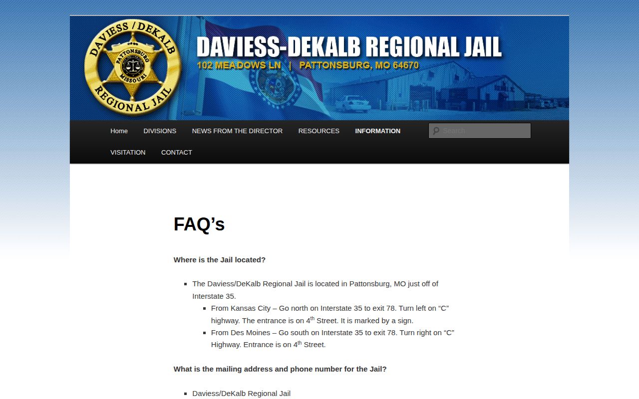 Daviess County 24-hour release pickup call and possible ride information